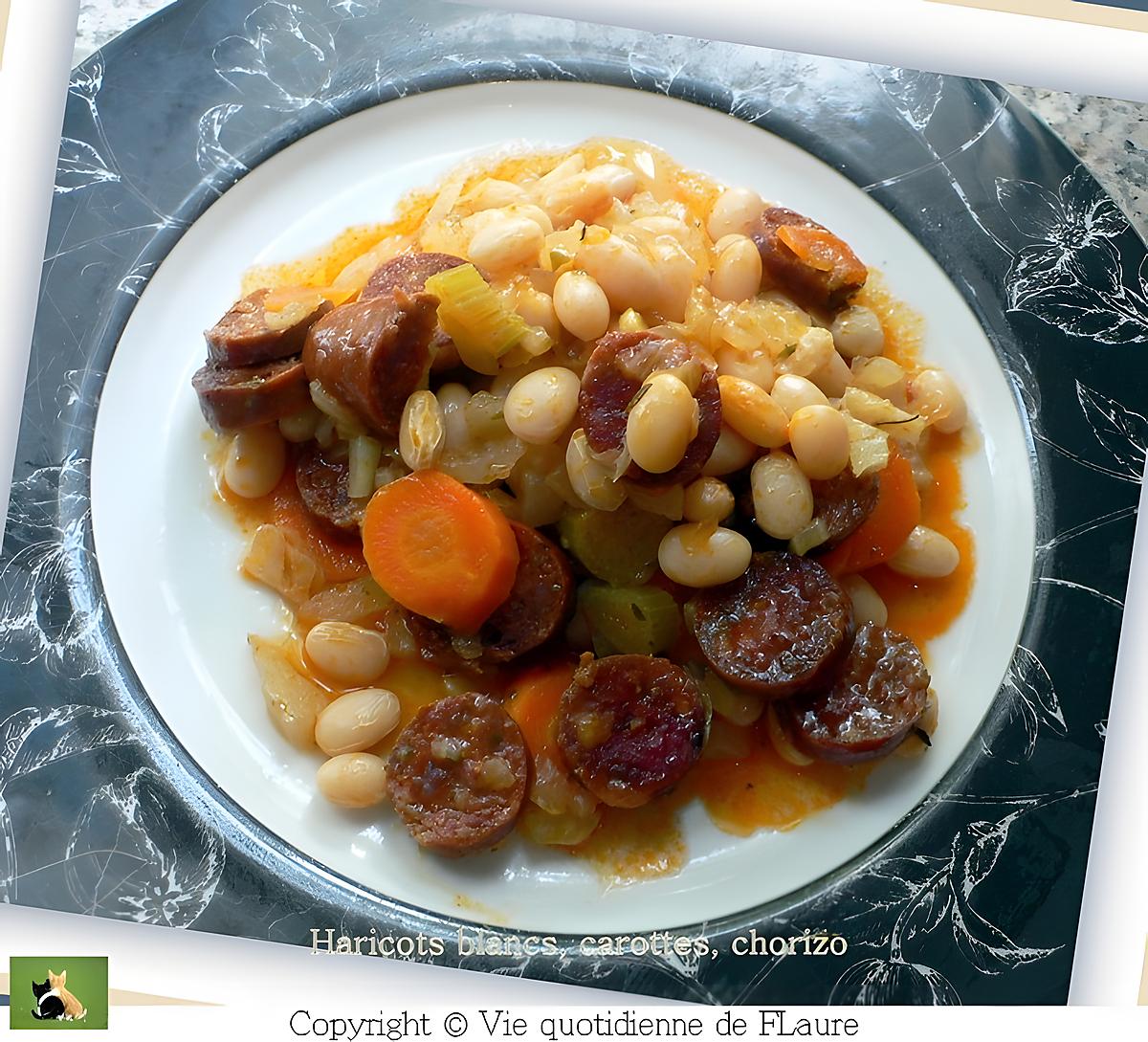 recette Haricots blancs, carottes, chorizo