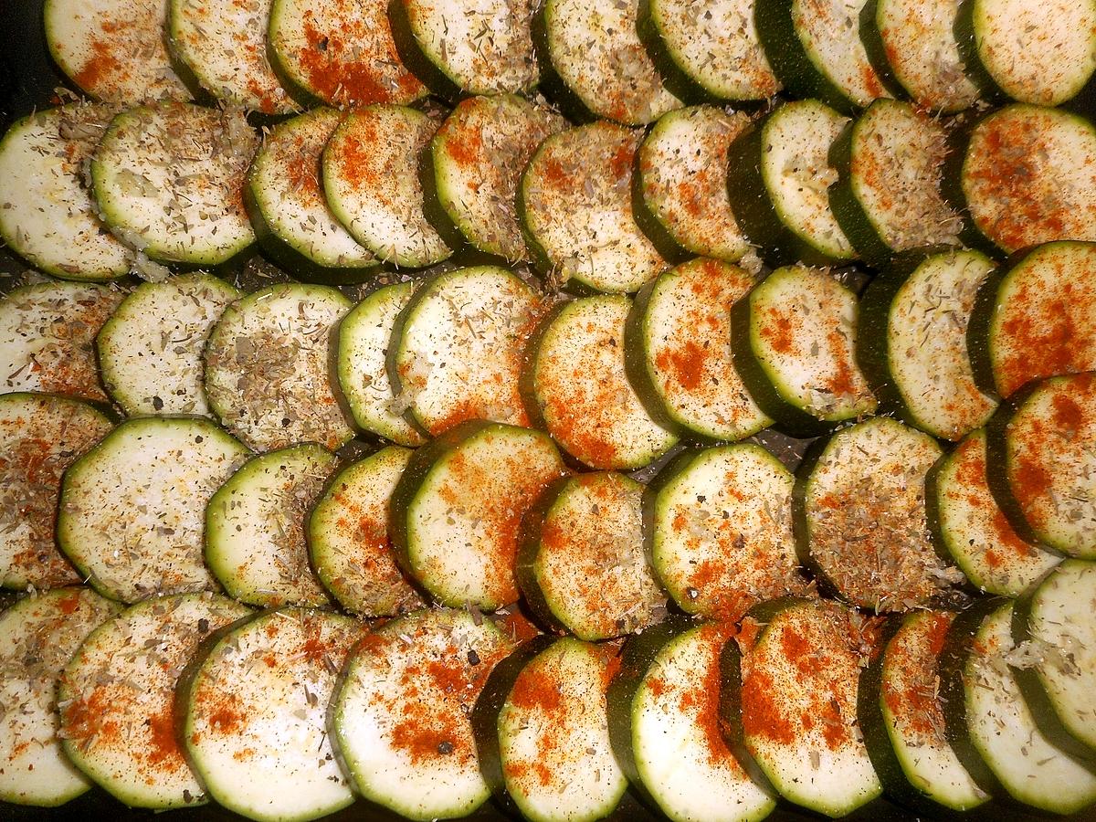 recette Cabillaud roti avec son tian de courgettes