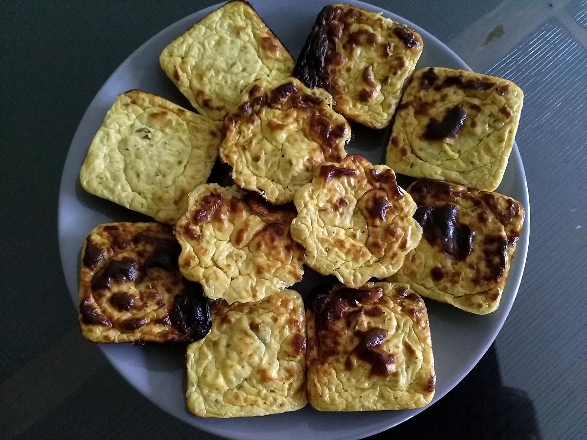 recette Petits flans de courgettes thon chèvre