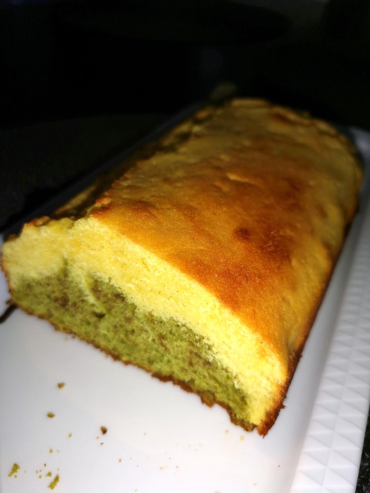 recette cake au citron et thé vert matcha