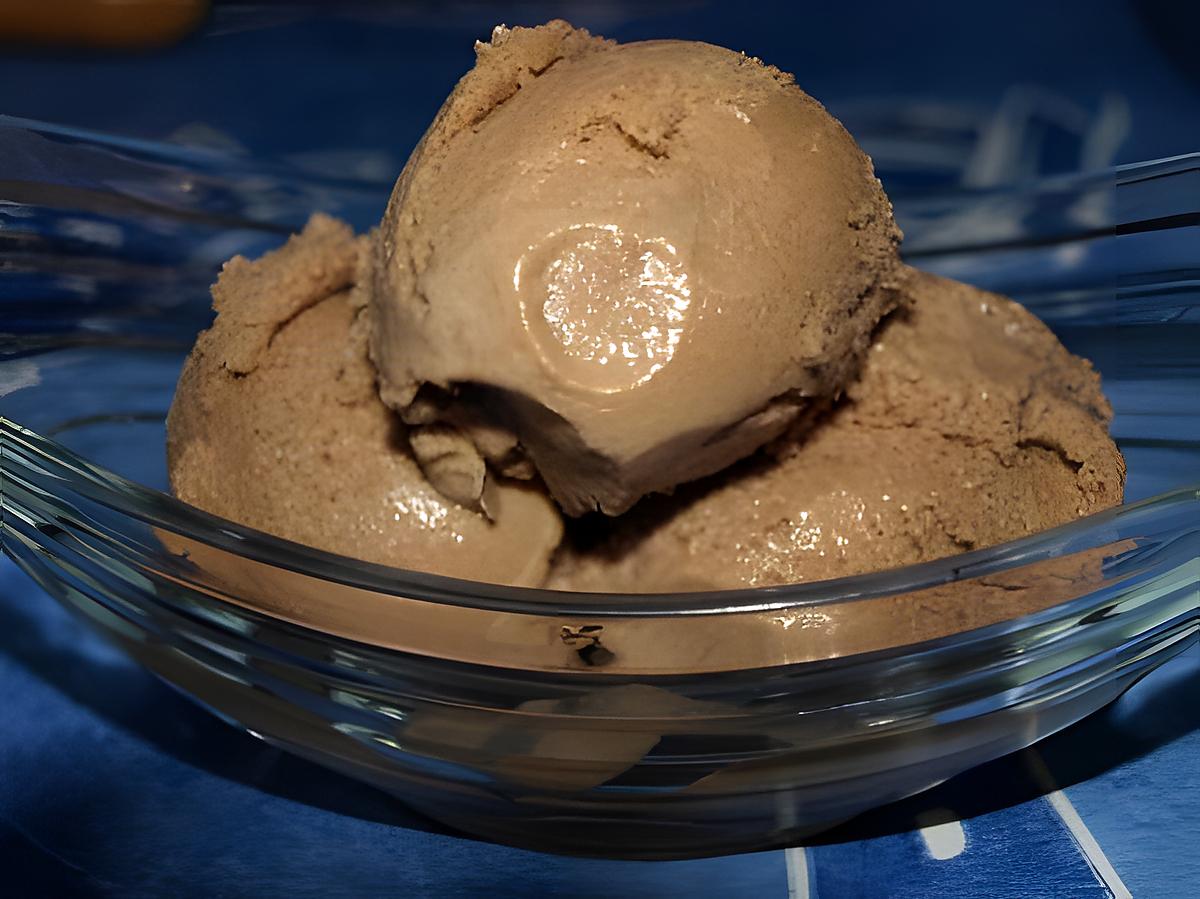 recette glace au chocolat caramel