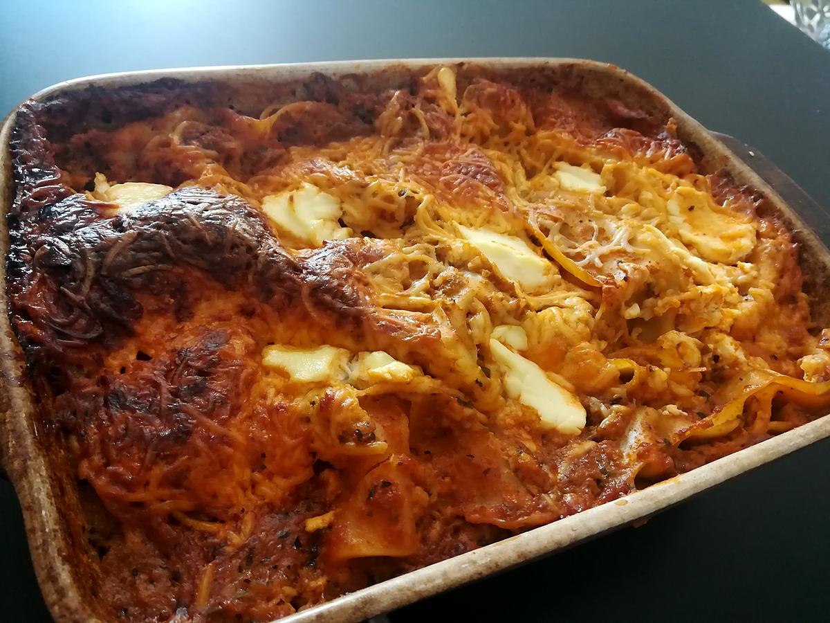 recette Lasagne a la bolognaise de courgette ricotta