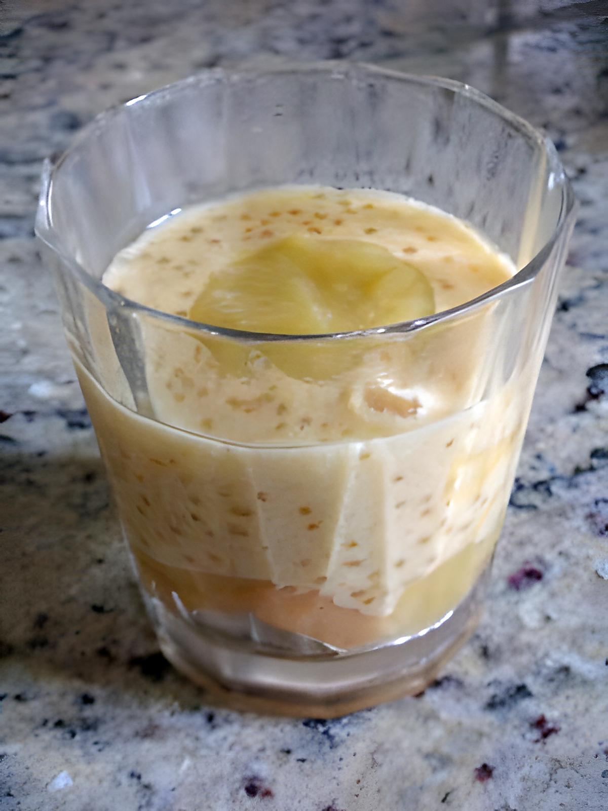 recette Crème perlée aux fruits