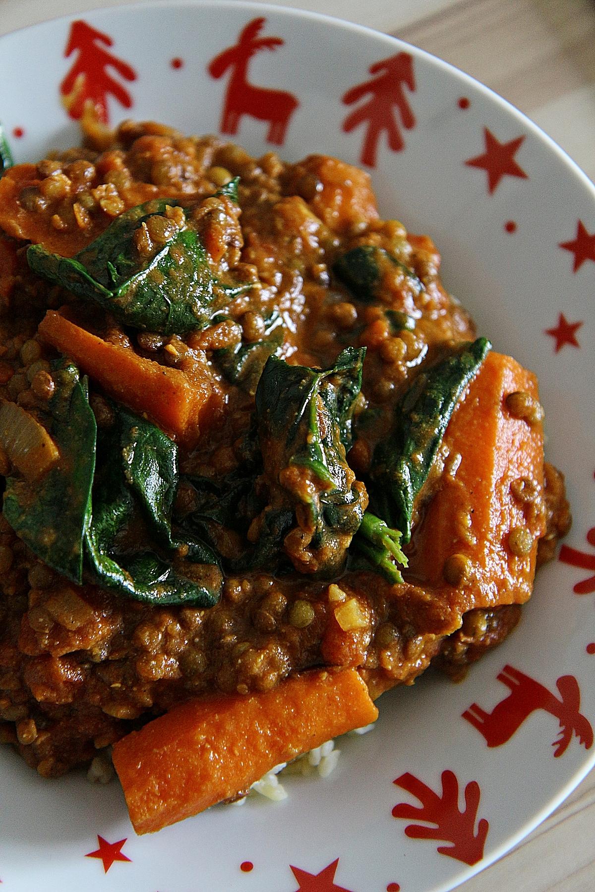 recette Mijoté de lentilles et carottes