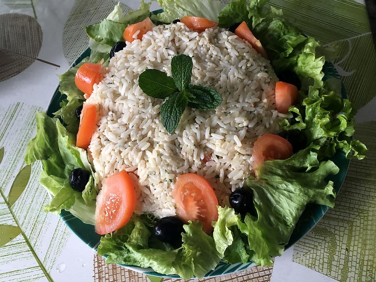 recette SALADE DE RIZ AU THON