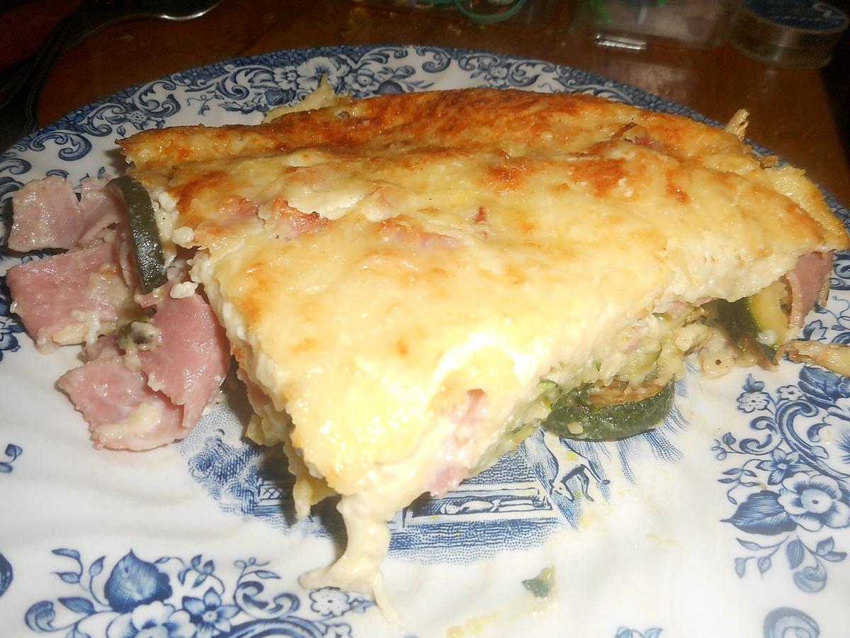 recette Clafoutis,courgette,jambon fromage