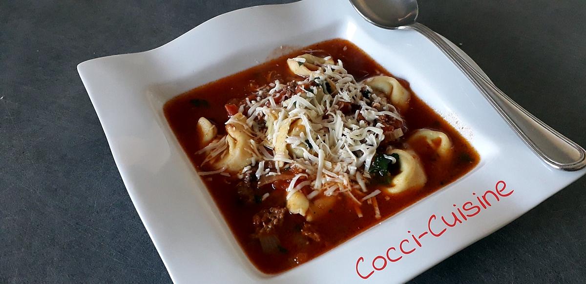 recette Soupe de tortellini