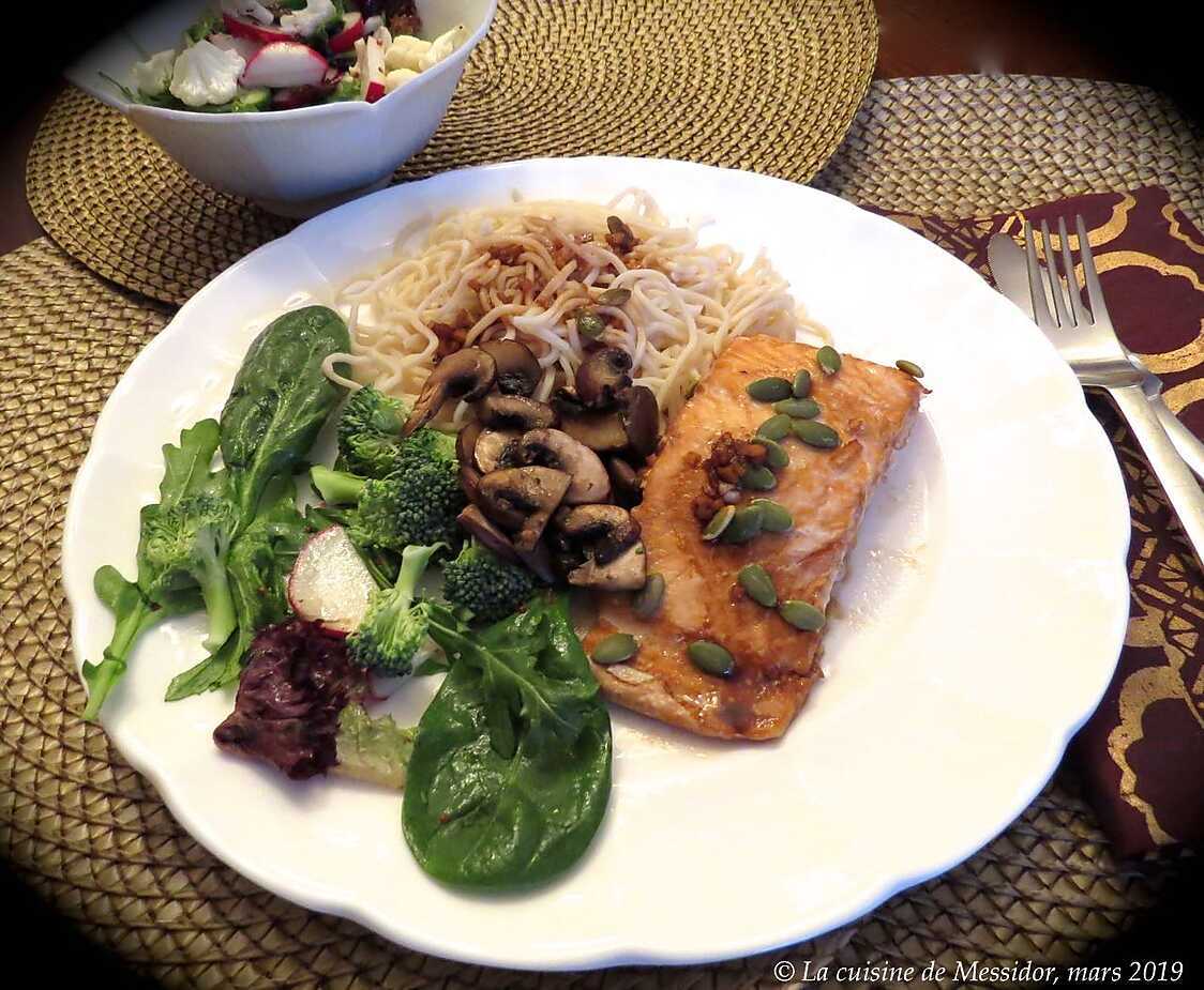 Recette de Pavés de saumon à l’asiatique + bis
