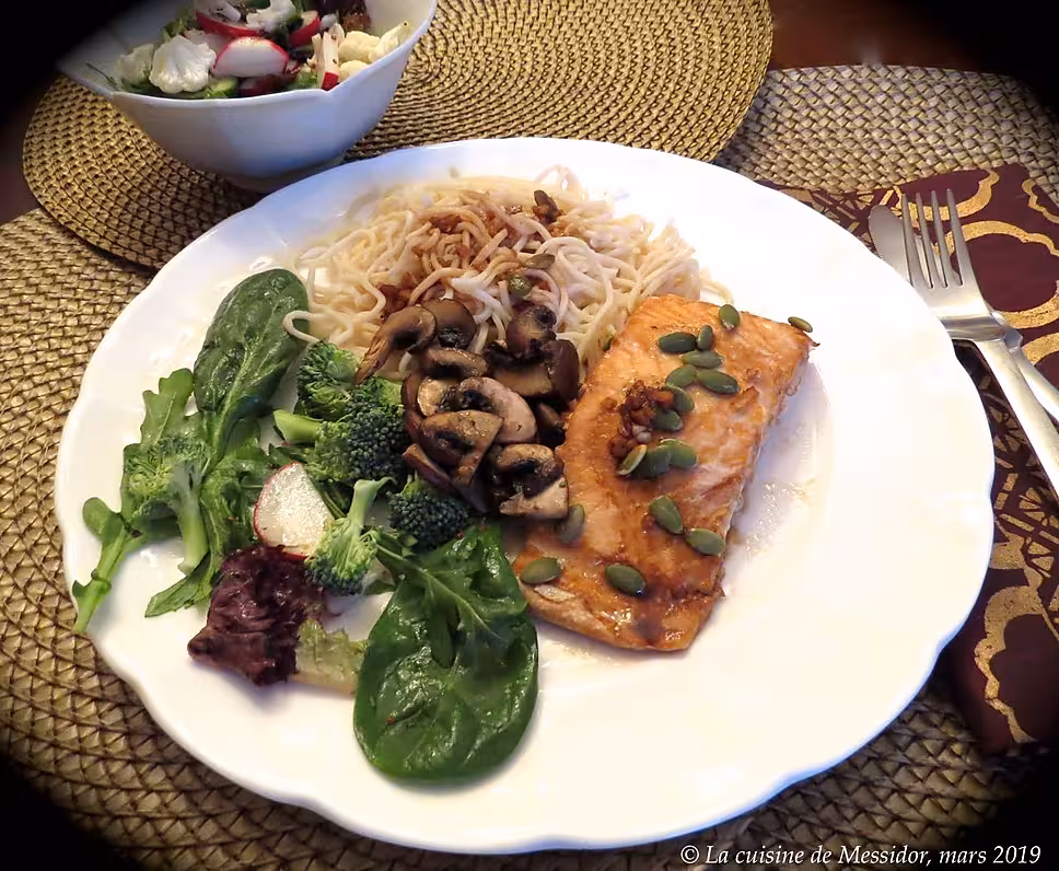 recette Pavés de saumon à l’asiatique + bis