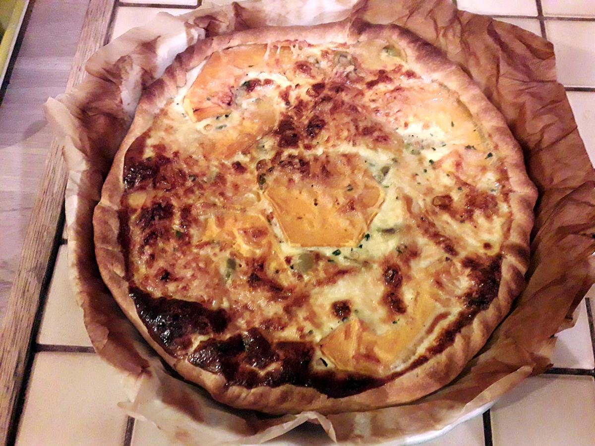 recette quiche Butternut et Gouda..... Pour débutant