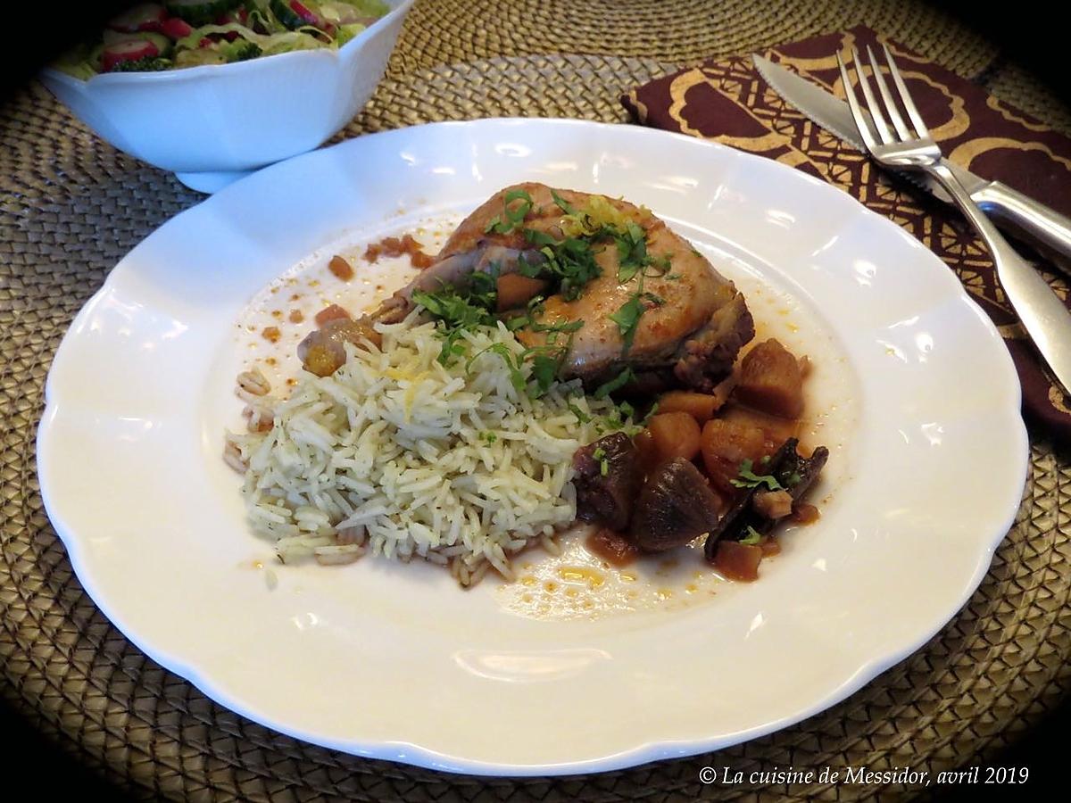 recette Poulet trop bon aux fruits séchés