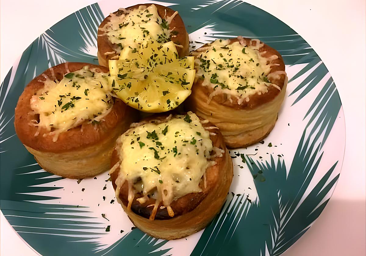 recette VOL AU VENT A LA FORESTIERE