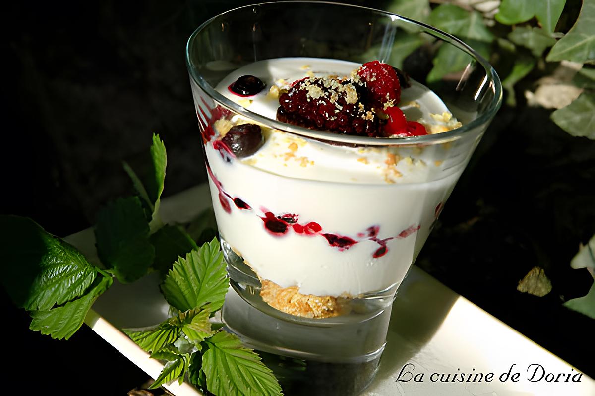 recette Trifles aux fruits rouges