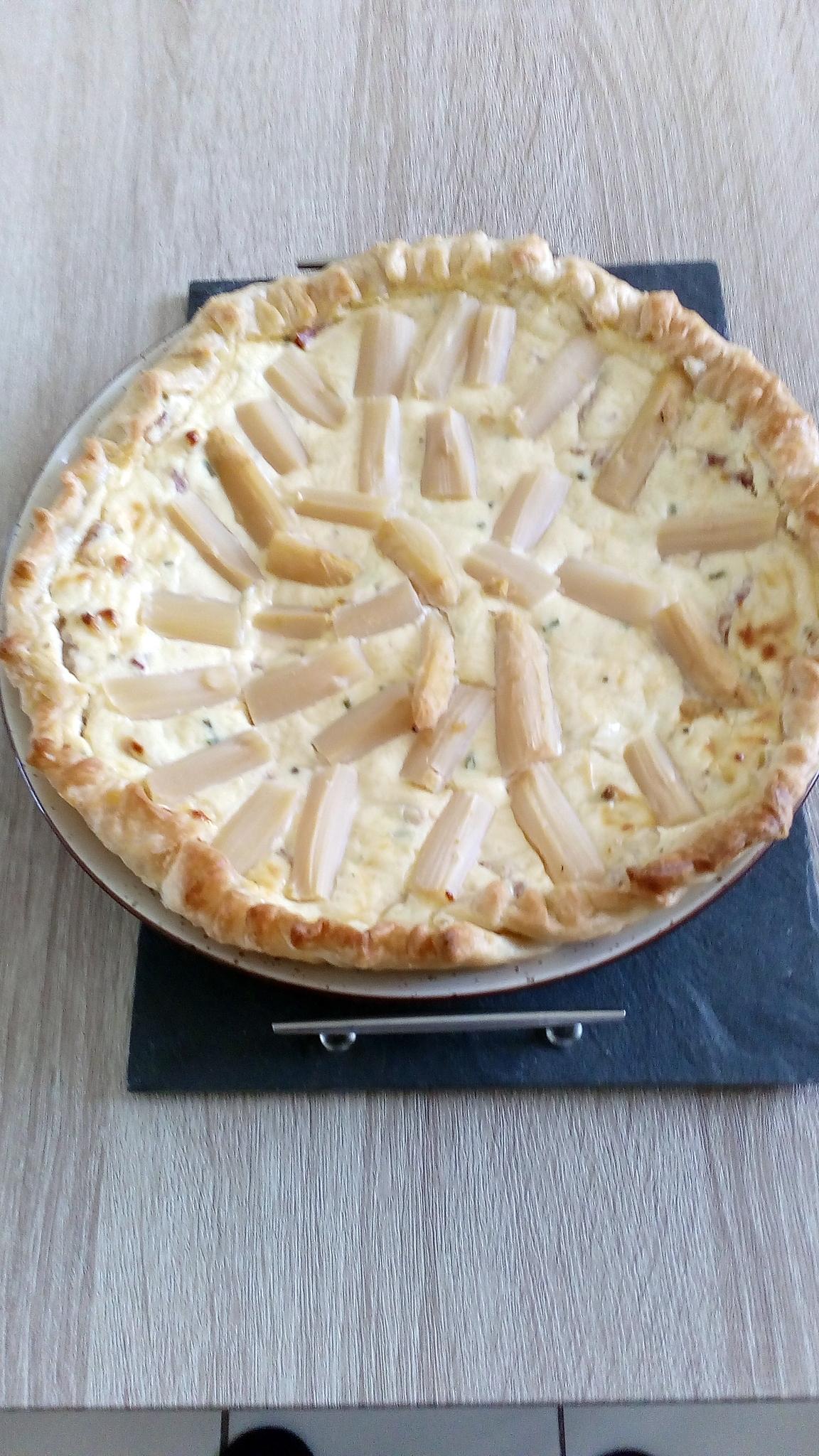 recette quiche aux pointes asperges