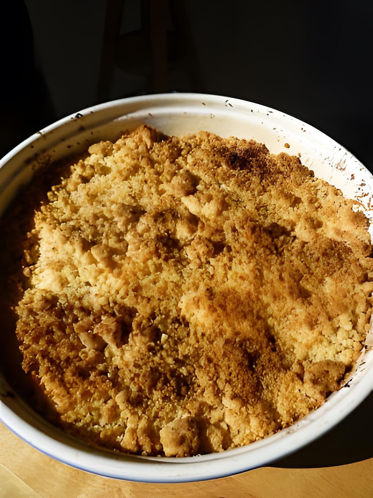 recette Crumble pommes-cannelle