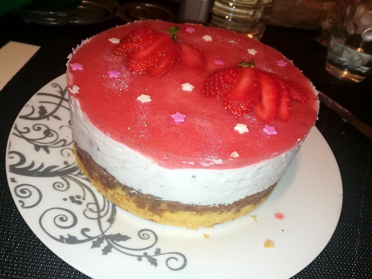 recette Bavarois fraise mascarpone