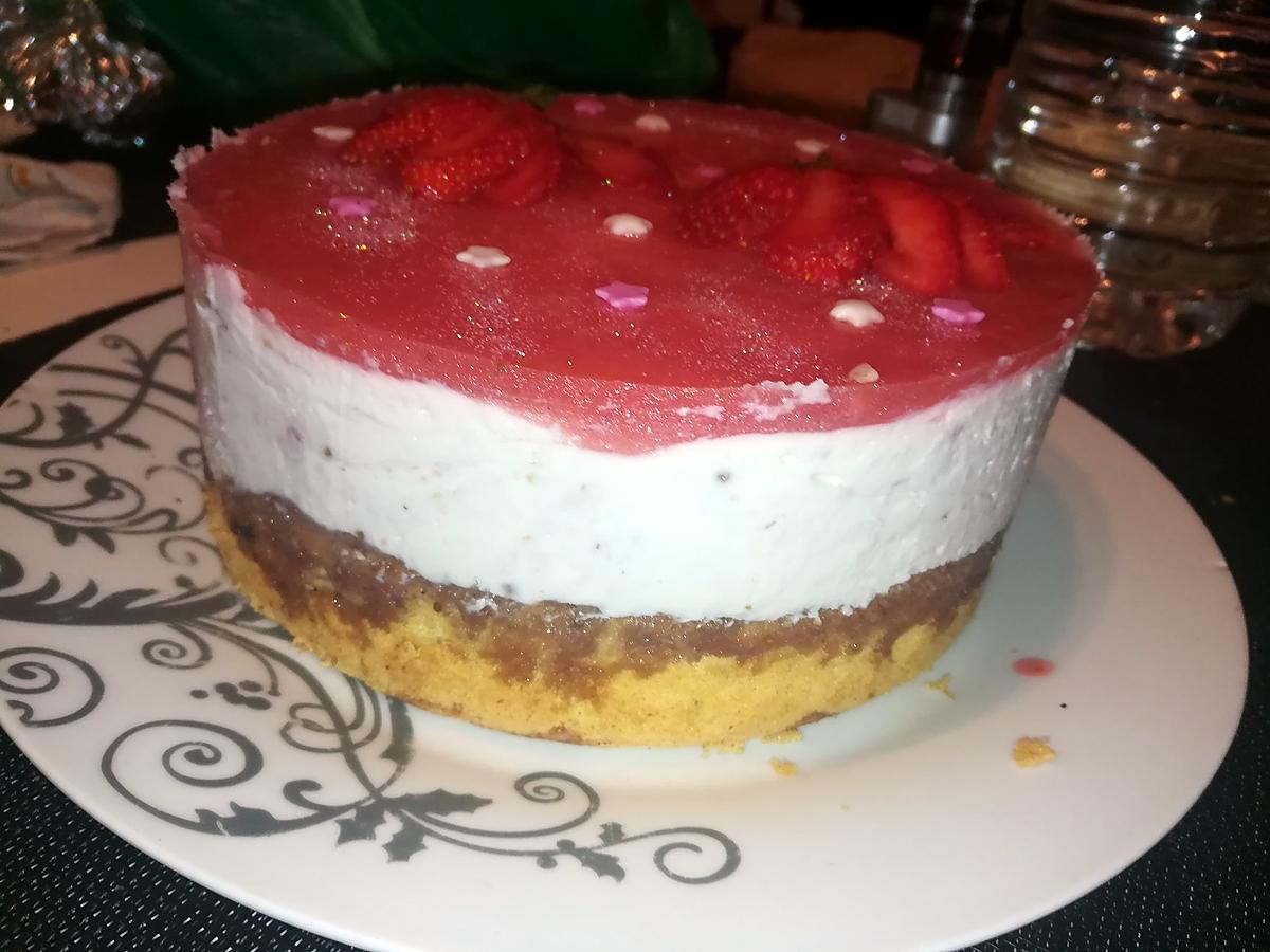 recette Bavarois fraise mascarpone