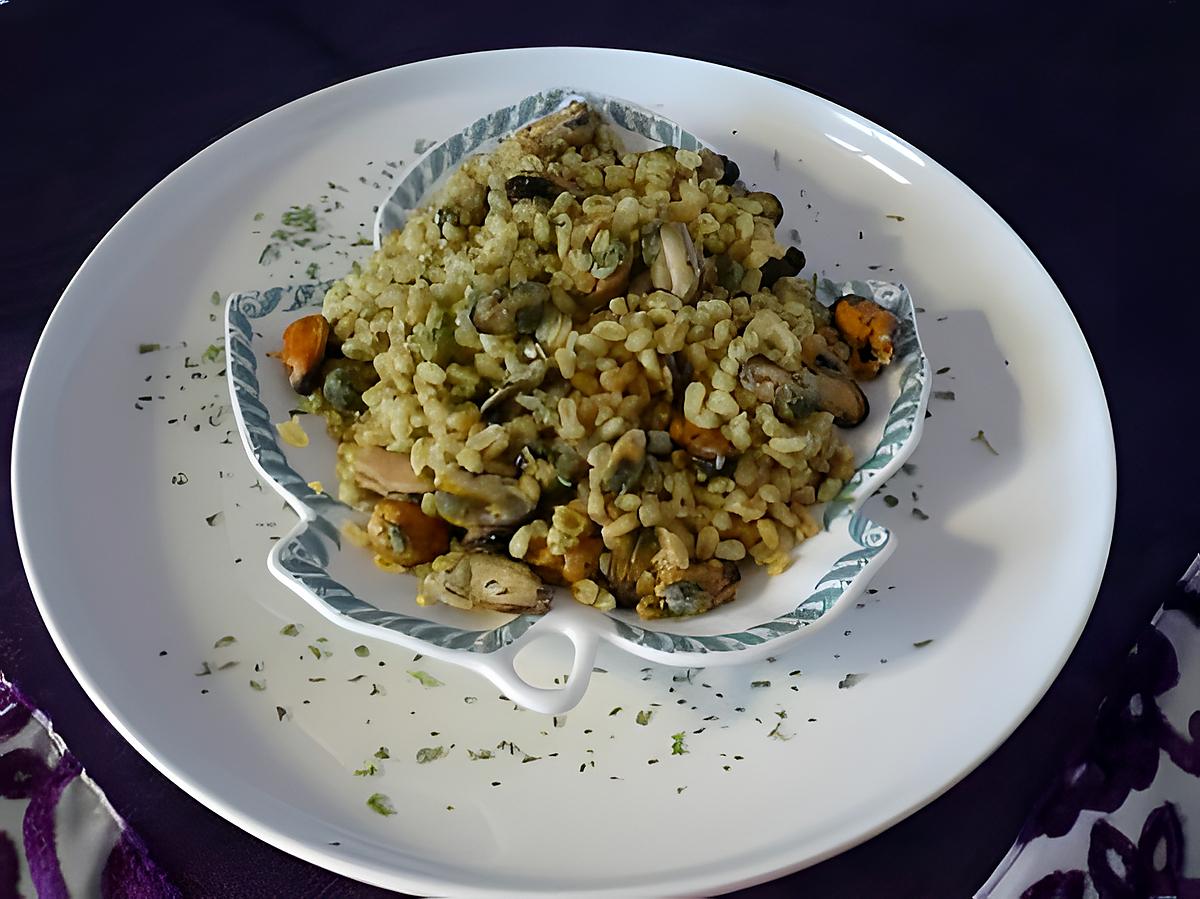 recette Salade de blé aux moules