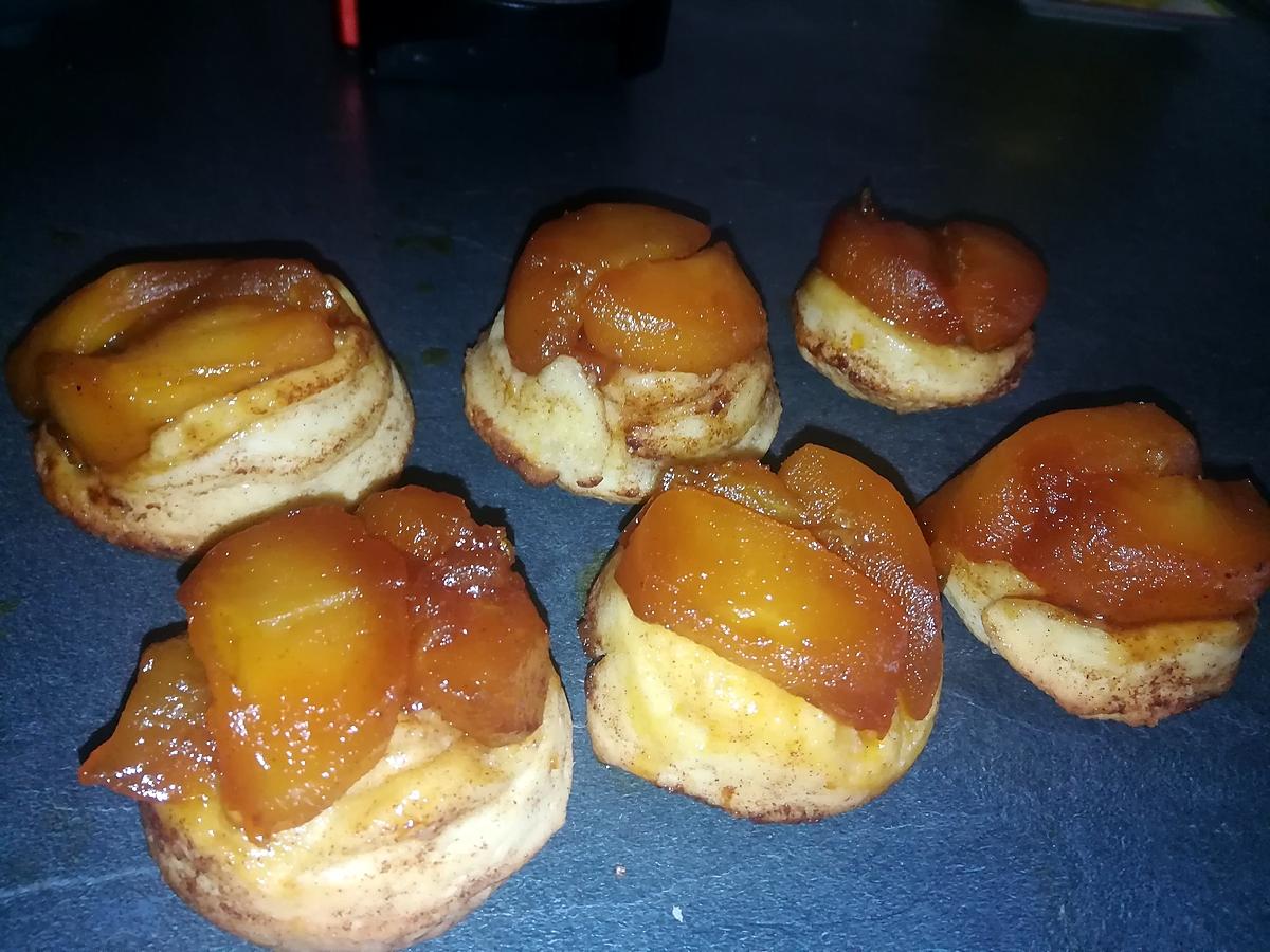 recette Brioches roulées a la cannelle tatin de pommes