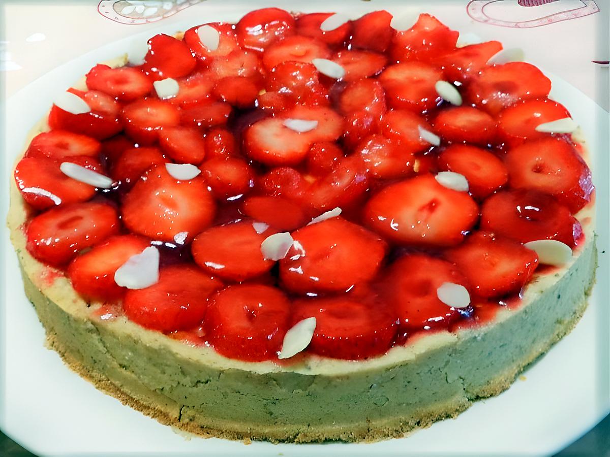 recette TARTE AUX FRAISES  ( Pâte sablée noisette et crème pâtissière au citron )