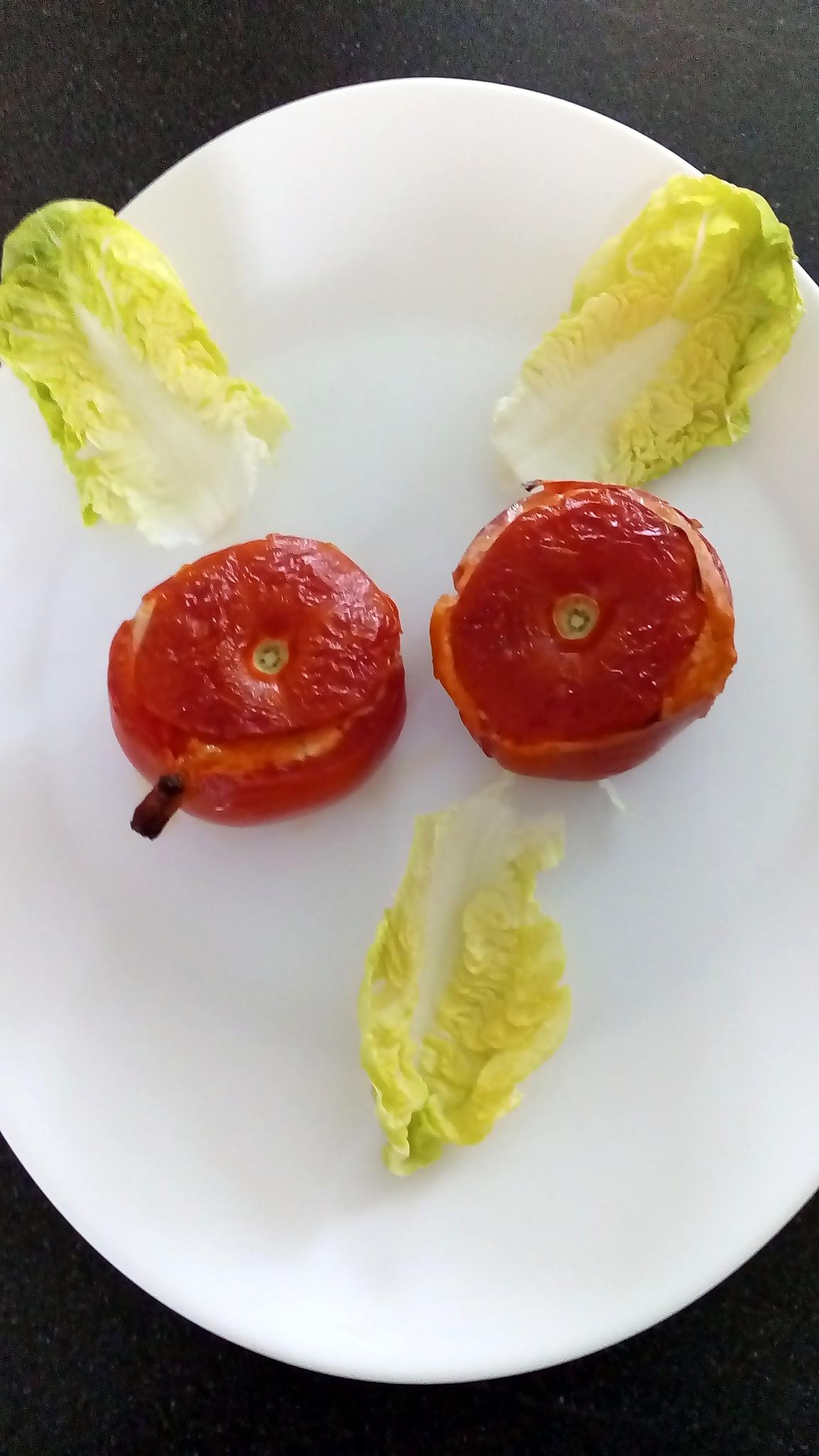 recette tomate farcie burrata lardons