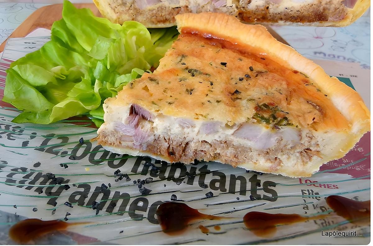 recette Tarte à la tourangelle - rillettes Tours- rillons