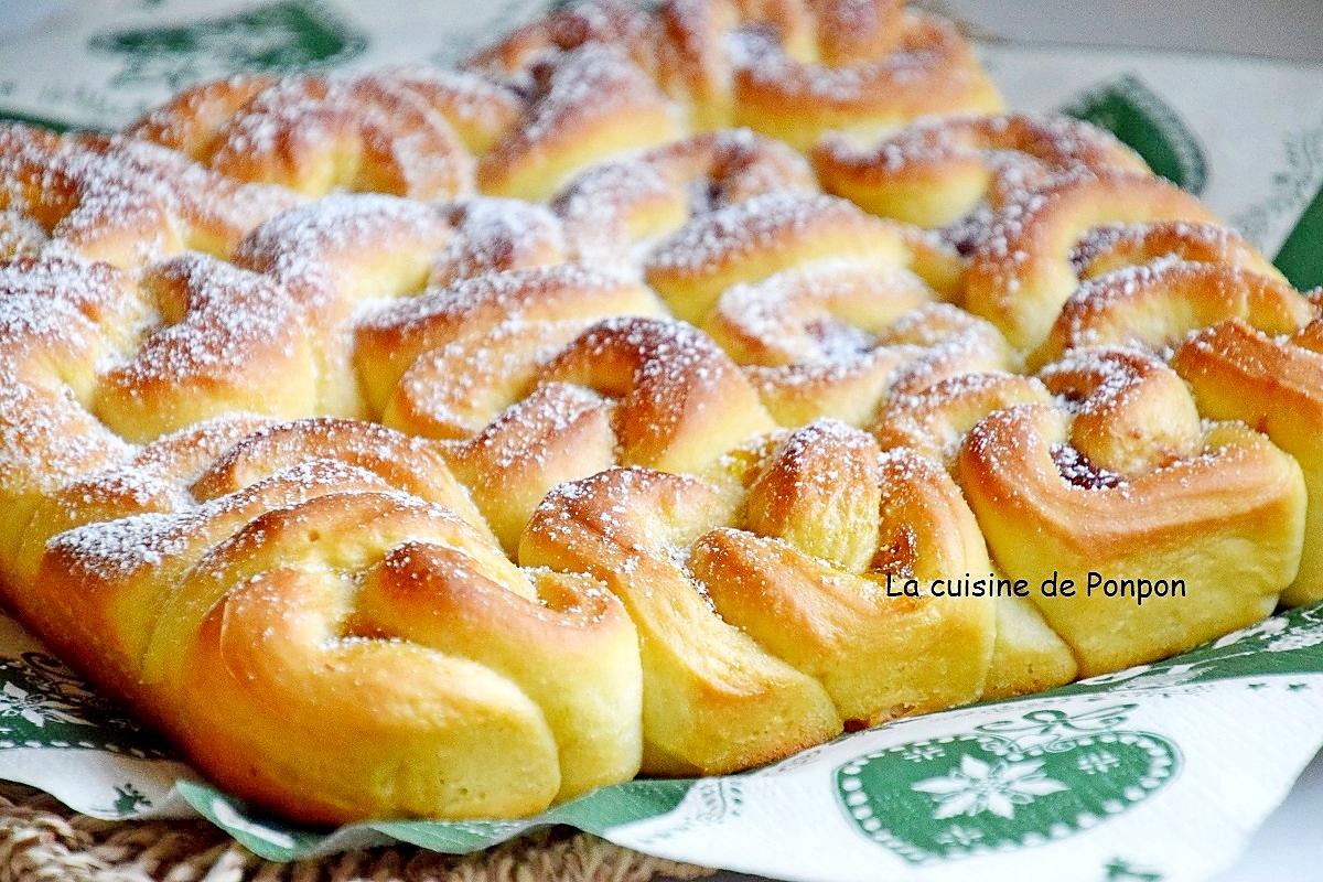 recette Brioche bouclette à la crème de marron ou confiture de figues