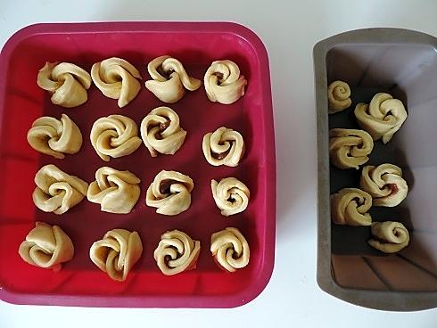 recette Brioche bouclette à la crème de marron ou confiture de figues