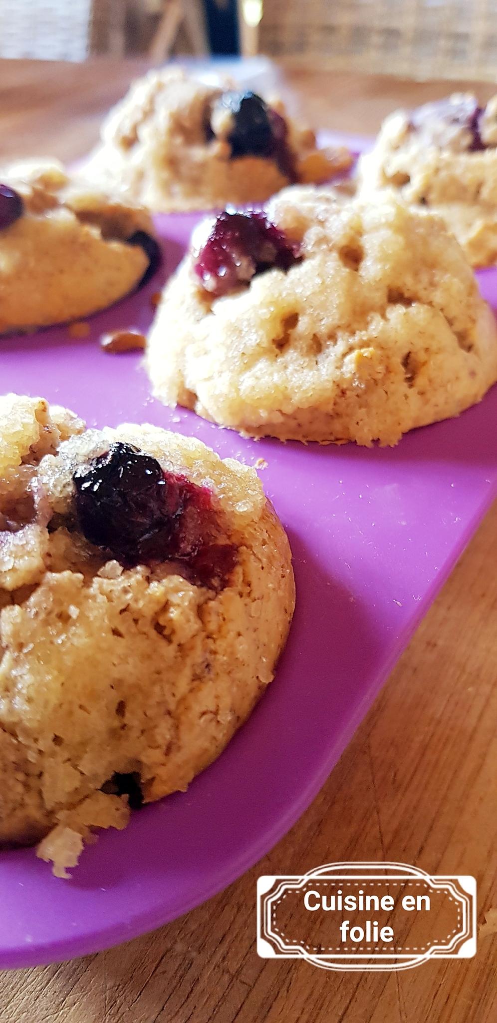 recette Muffins aux myrtilles avec streusel