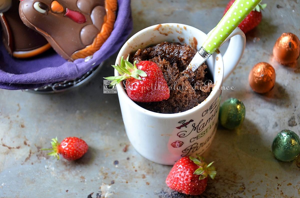 recette On recycle les chocolats de Pâques : le mug cake antigaspi