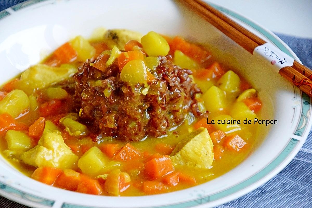 recette Riz rouge au curry coréen