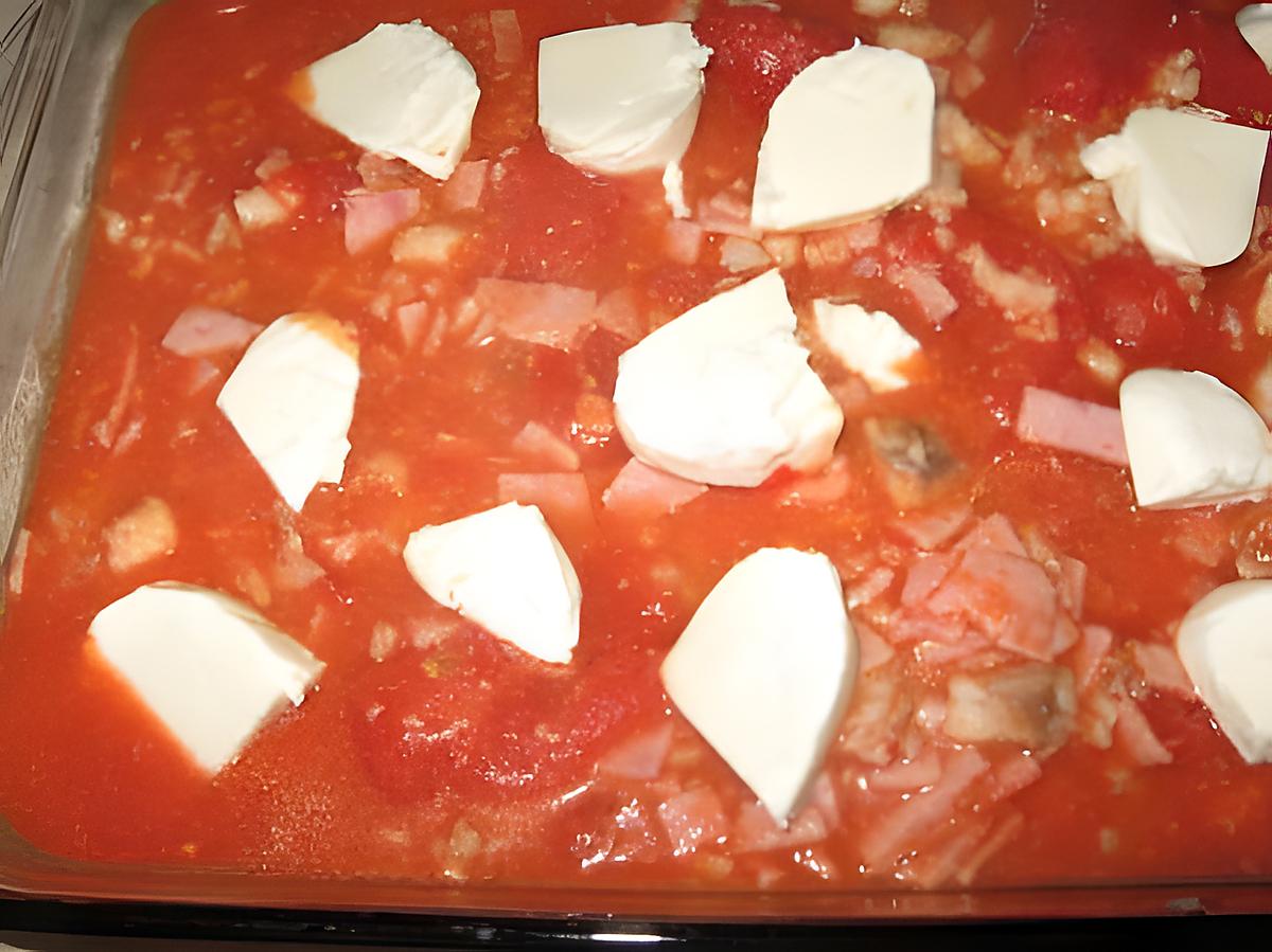 recette gratin poisson jambon tomate