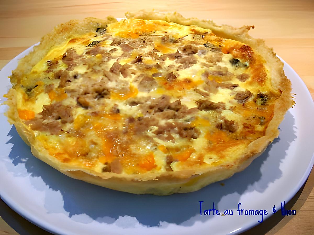 recette tarte au fromage & thon