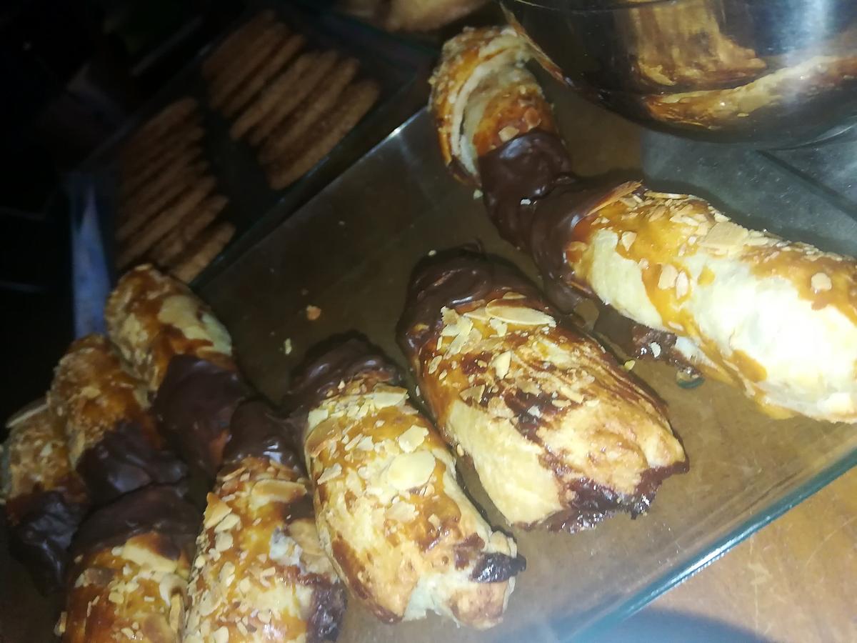 recette Cigares feuilletés chocolat amandes