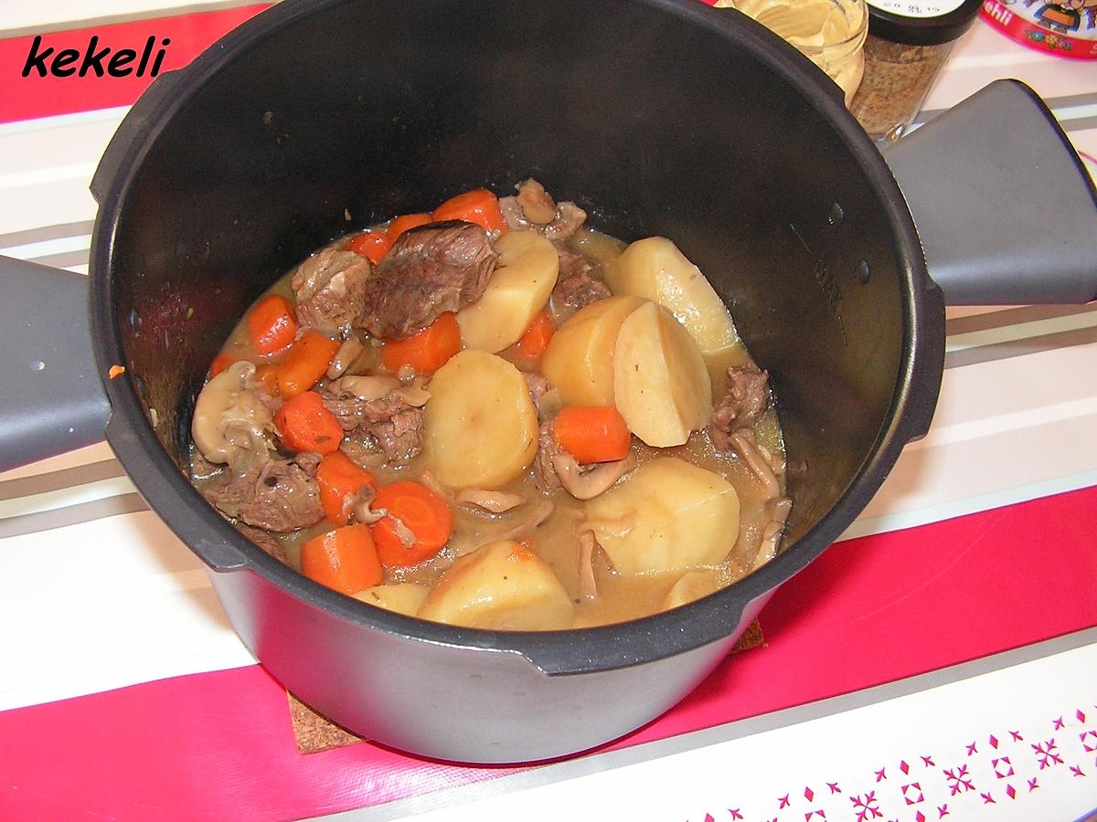 recette Bourguignon de bœuf au cookéo