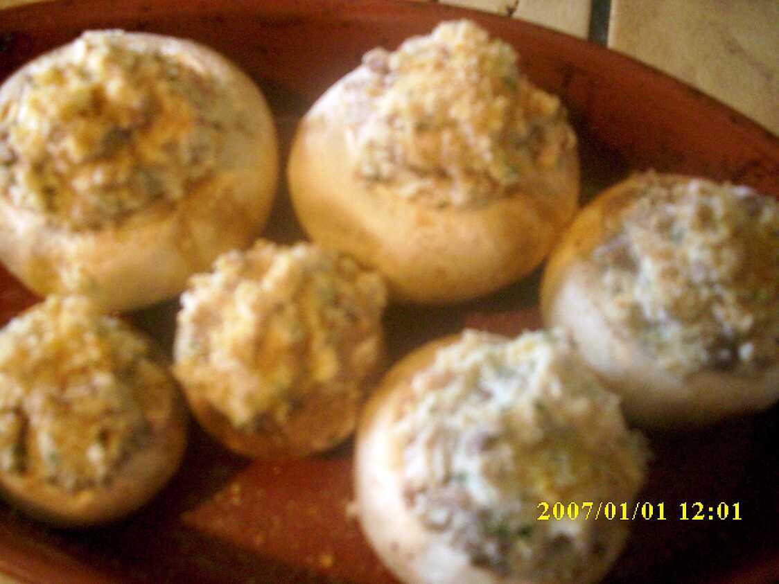 Champignons farcis au fromage