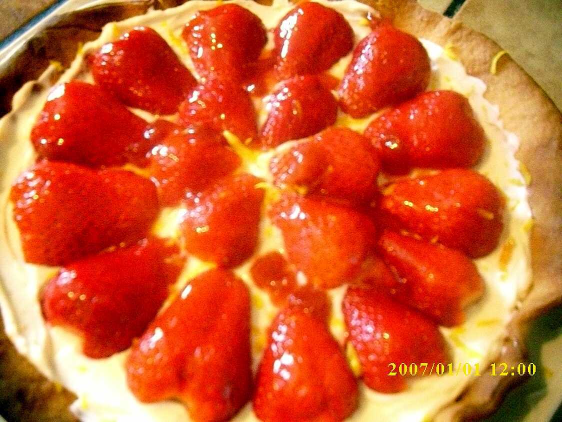 Recette de Tarte aux fraises sans cuisson