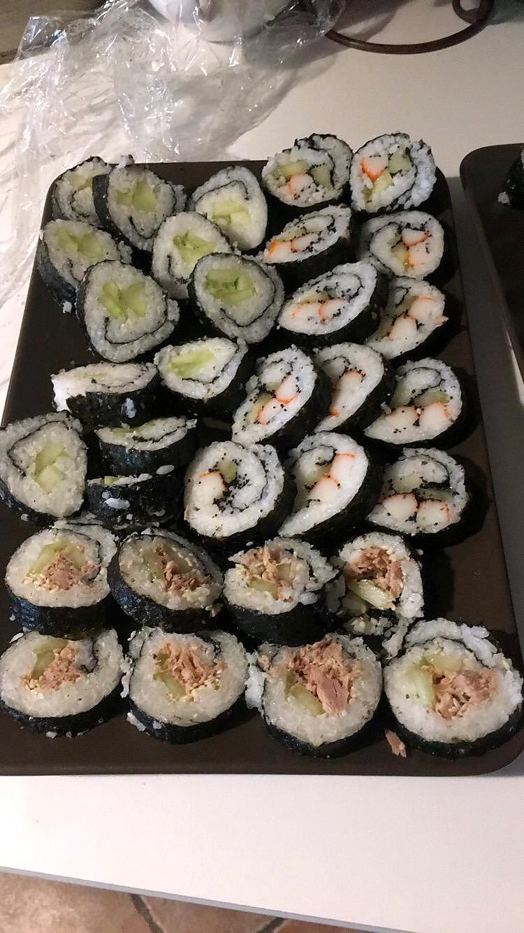 recette Califronia rolls, sushis....