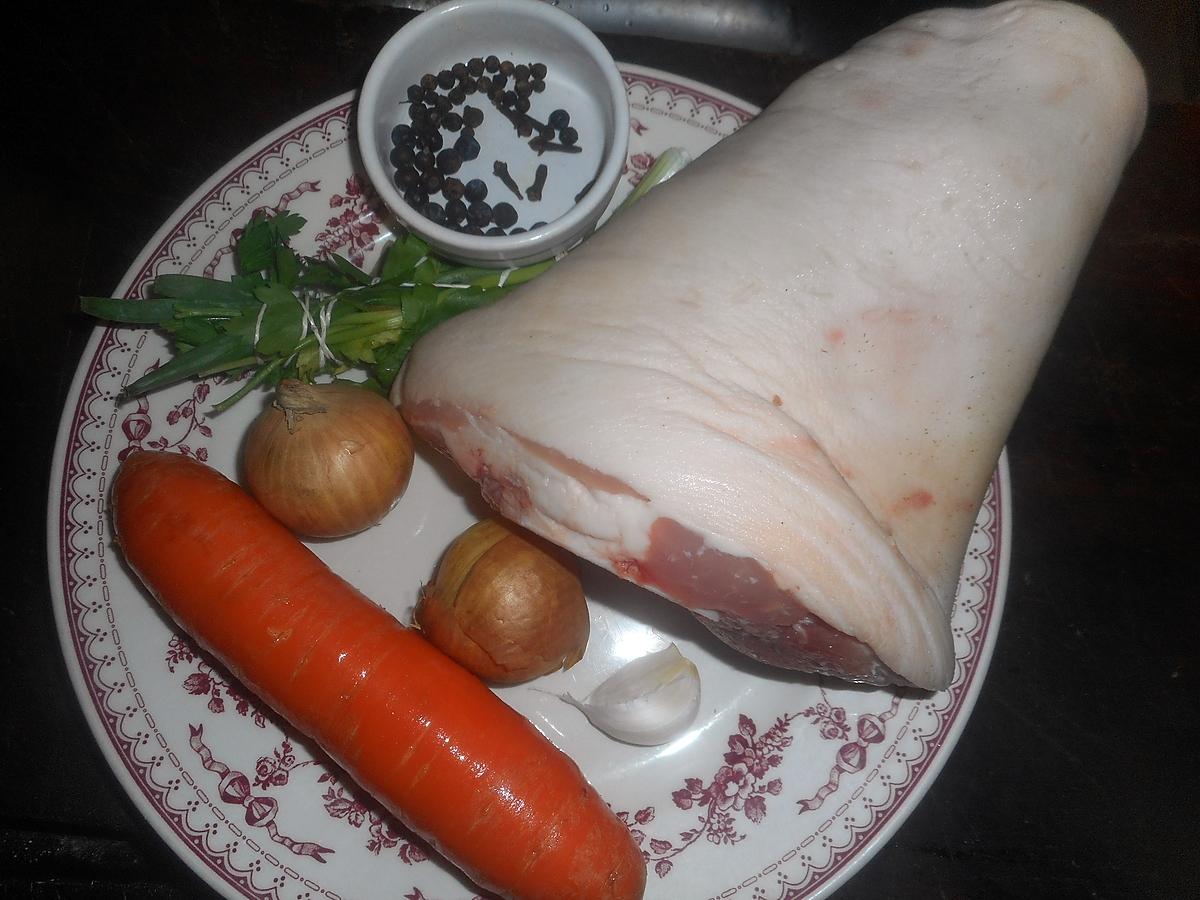 recette Jarret de porc laqué au miel aux rattes