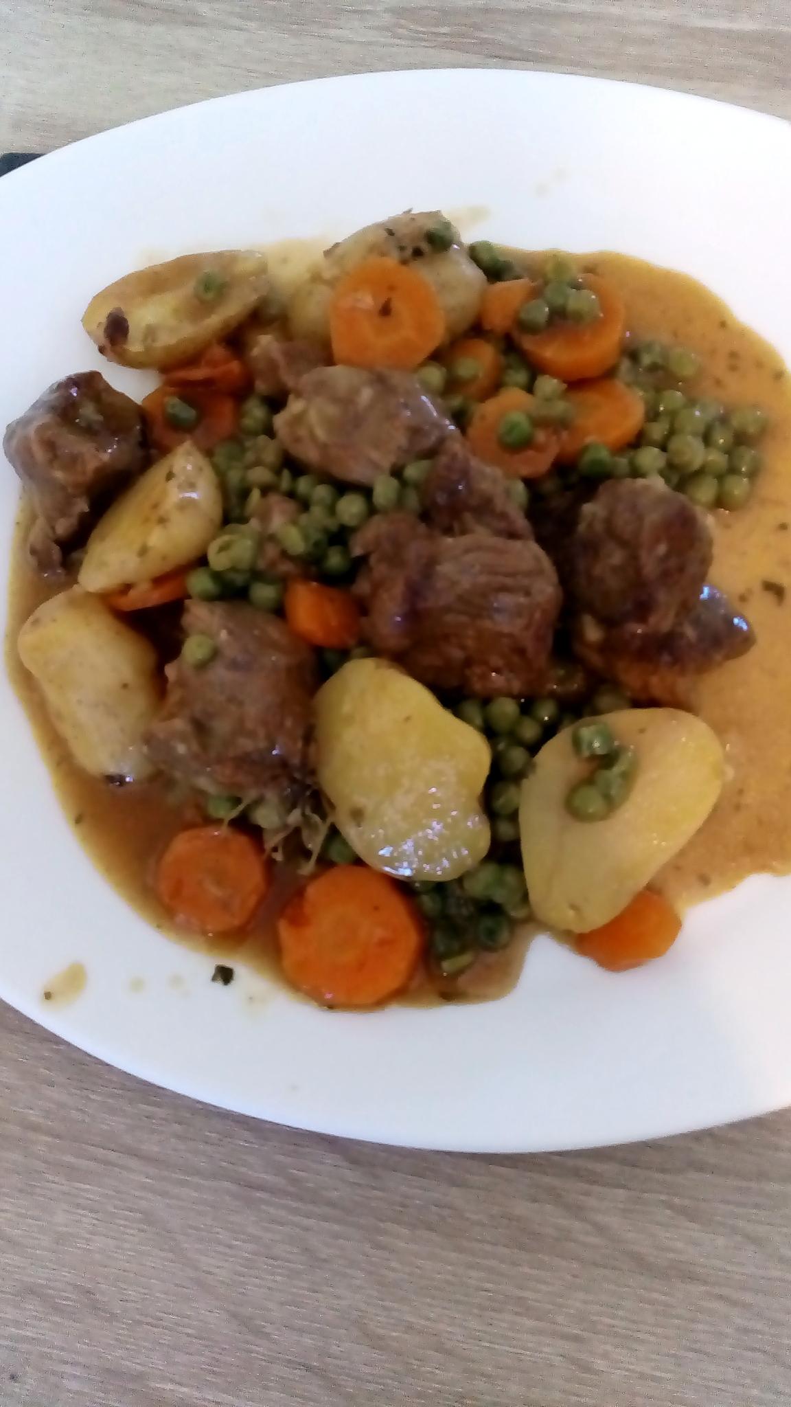 recette sauté d'agneau et ses légumes