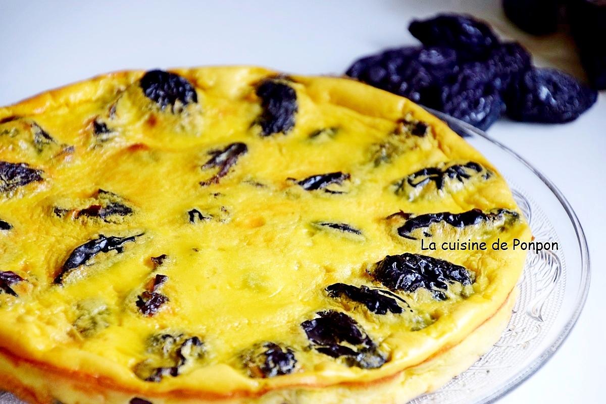 recette Clafoutis de pruneaux au Patxaran, façon Alain Ducasse