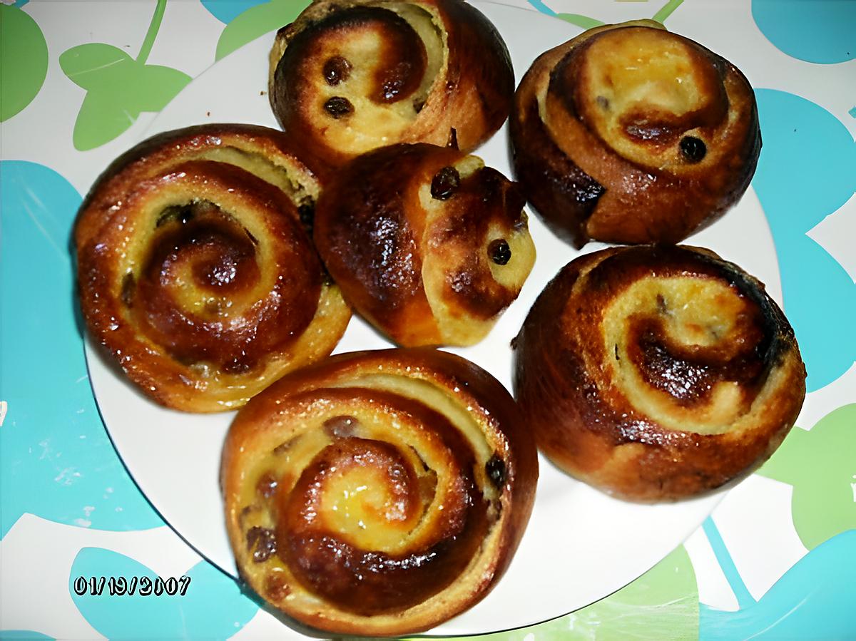 recette brioches citron et raisins secs