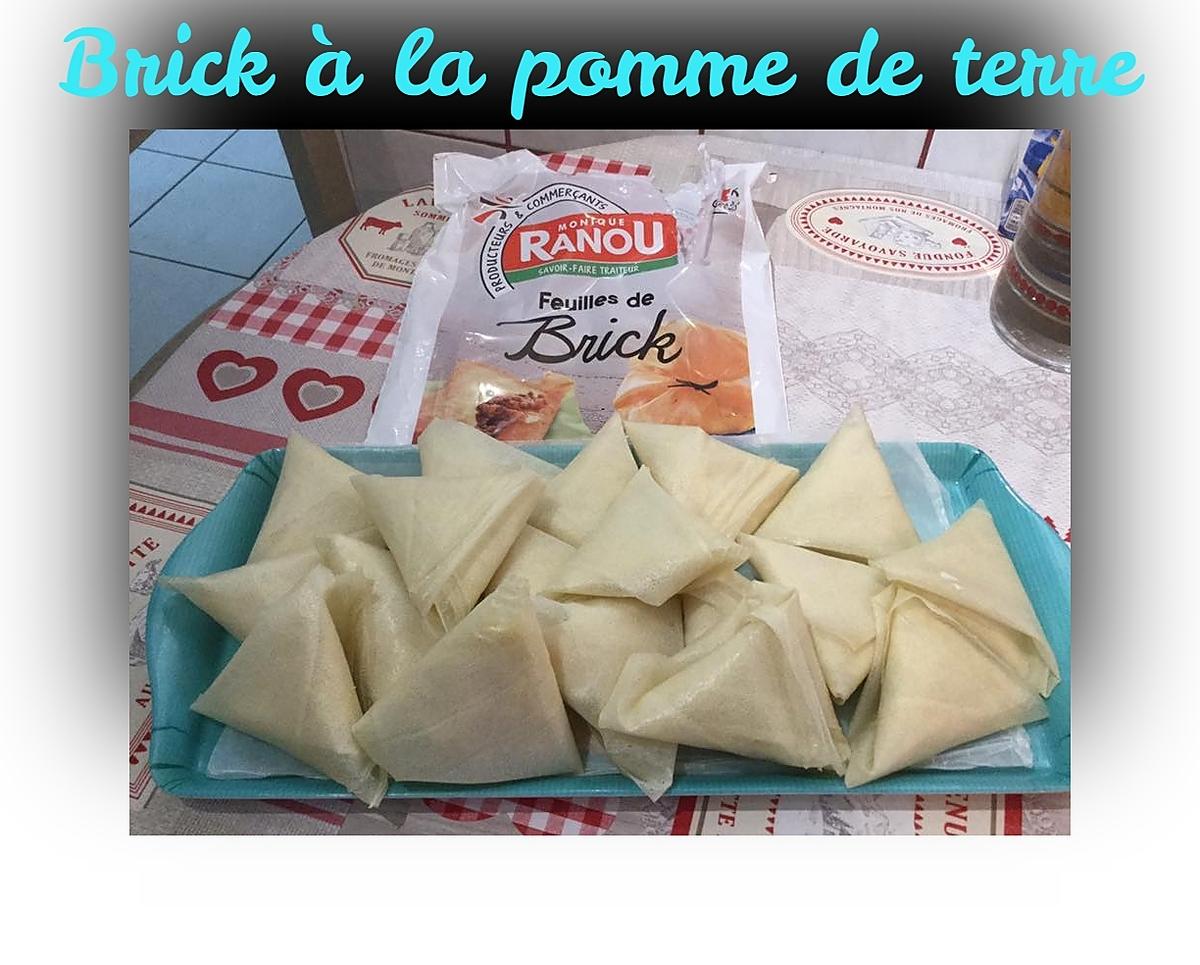 recette BRICK A LA POMME DE TERRE et ŒUFS DUR à L'ACTIFRY