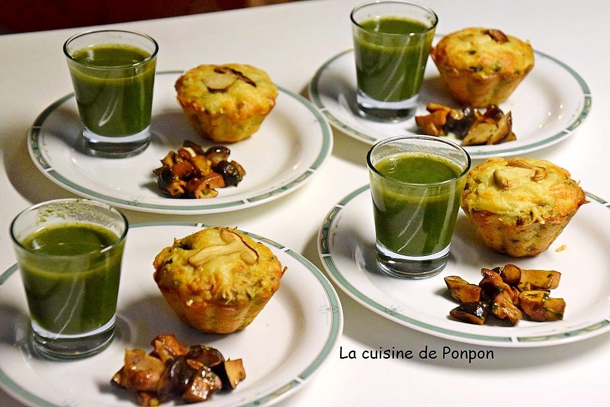 recette Muffin aux champignons des bois