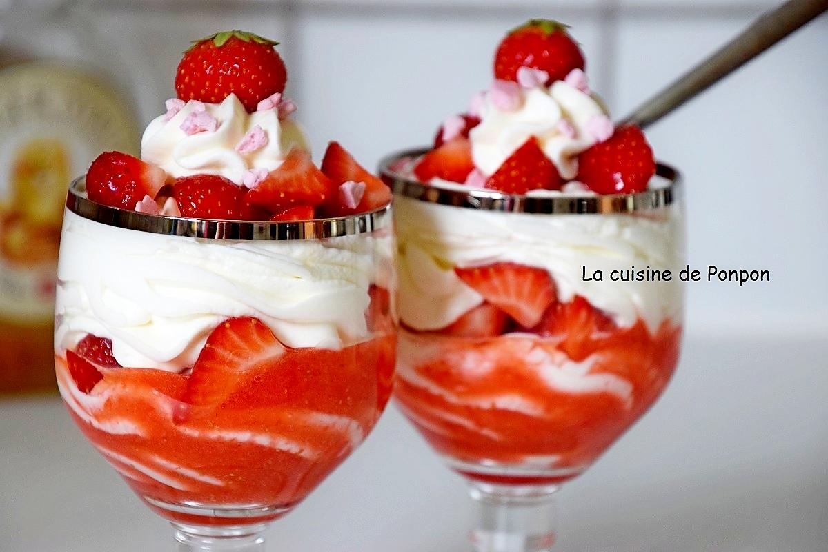 recette Fontainebleau aux fraises aux 3 sirops