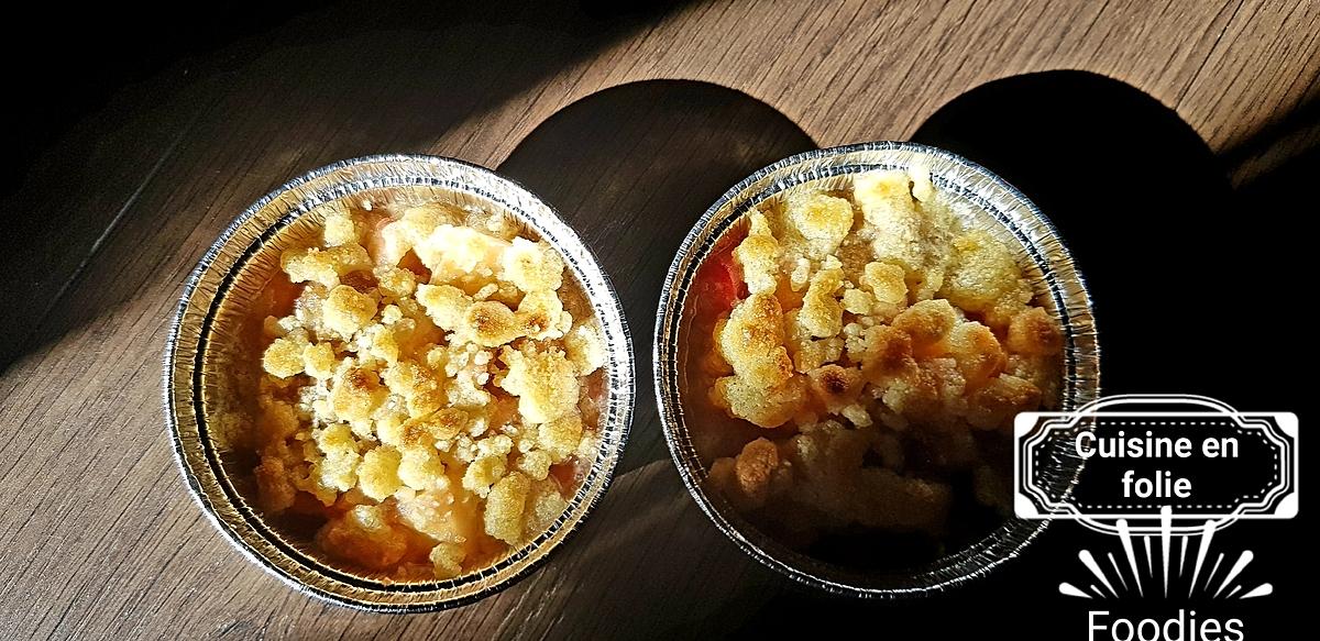 recette Crumble pomme-rhubarbe