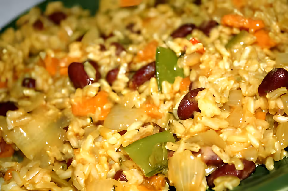 recette Riz à la patate douce et au colombo