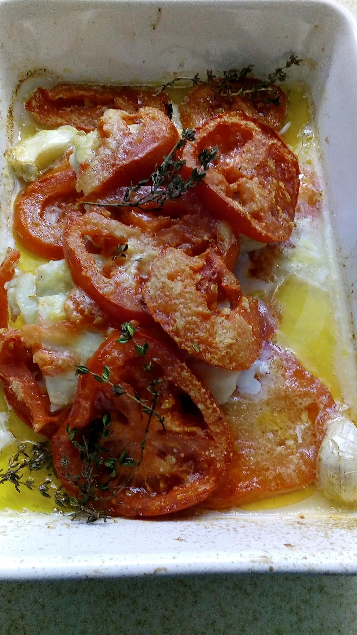 recette pavé de colin aux tomates et thym