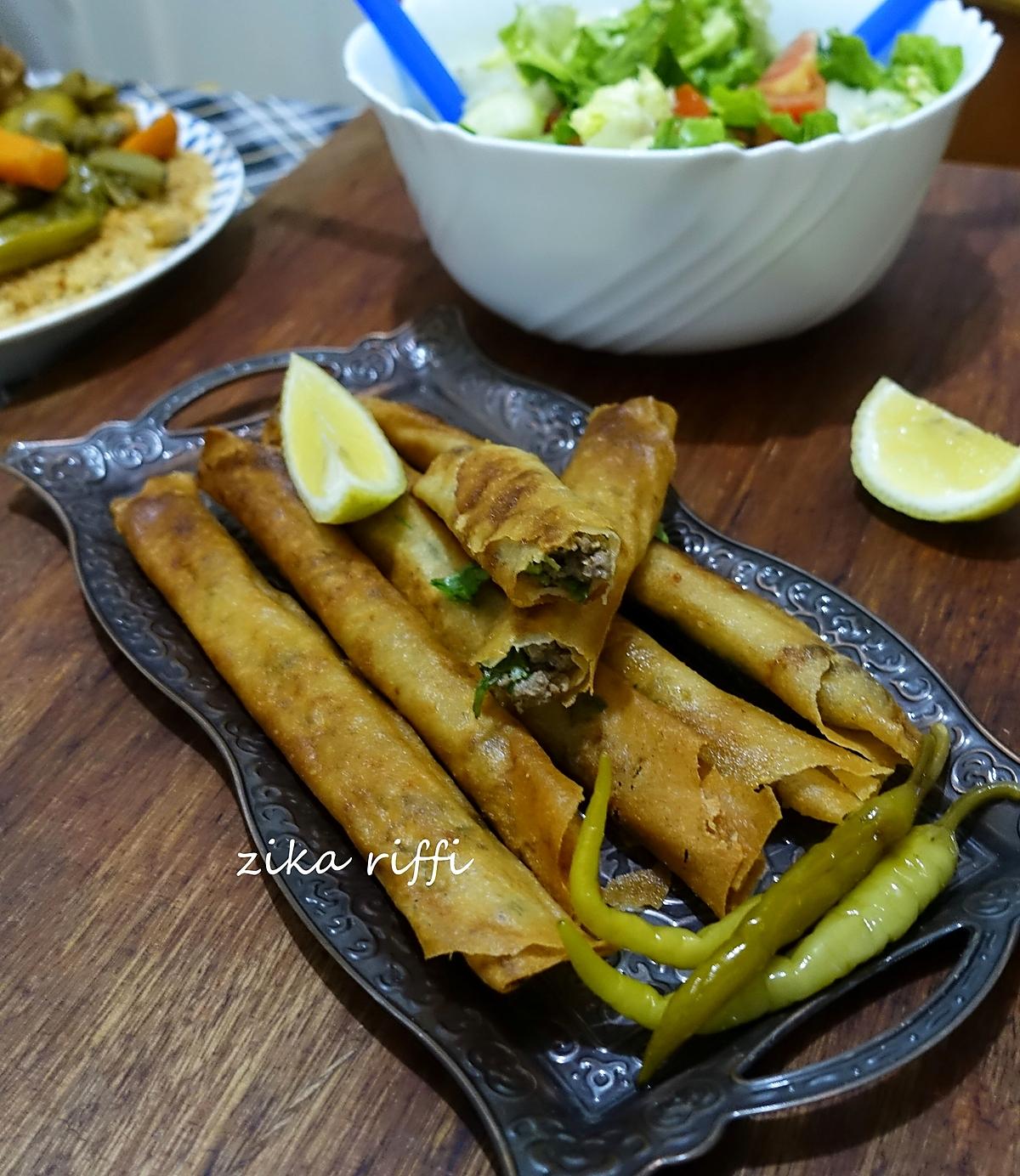 recette Authentiques bourek annabi en cigares à la viande hachée