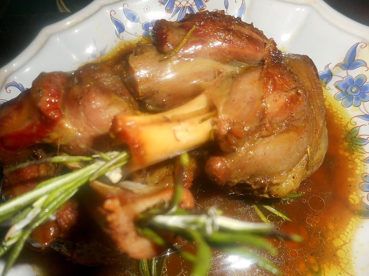 recette Jarret  d agneau au romarin